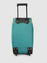 Load image into Gallery viewer, Navy Blue & Yellow Brand Logo Print Medium Duffel Trolley Bag