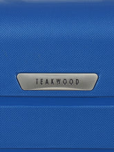 Load image into Gallery viewer, Unisex Blue Textured Hard Sided Cabin Size Trolley Bag