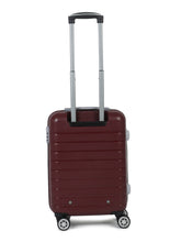 Load image into Gallery viewer, Unisex Coffee Brown Textured Hard Sided Cabin Size Trolley Bag