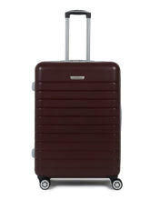 Load image into Gallery viewer, Unisex Set of 3 Coffee Brown Textured Hard Sided Trolley Bag