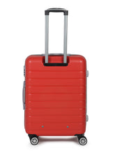 Load image into Gallery viewer, Unisex Red Textured Hard Sided Cabin Size Trolley Bag