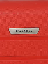 Load image into Gallery viewer, Unisex Red Textured Hard Sided Cabin Size Trolley Bag