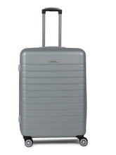 Load image into Gallery viewer, Silver Textured Hard-Sided Cabin Trolley Suitcase