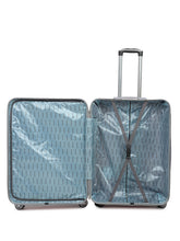 Load image into Gallery viewer, Silver Textured Hard-Sided Cabin Trolley Suitcase