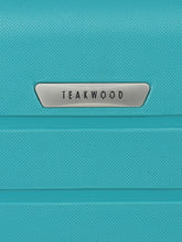 Load image into Gallery viewer, Unisex Turquoise Green Textured Hard Sided Medium Size Check-In Trolley Bag