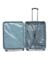 Load image into Gallery viewer, Unisex Set of 3 Turquoise Green Textured Hard Sided Trolley Bag