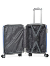 Load image into Gallery viewer, Unisex Hard Blue Cabin Trolley Bag