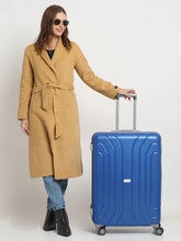 Load image into Gallery viewer, Unisex Hard Blue Large Trolley Bag