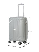 Load image into Gallery viewer, Unisex Hard Grey Cabin Trolley Bag