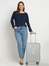 Load image into Gallery viewer, Unisex Hard Grey Large Trolley Bag