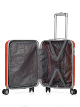 Load image into Gallery viewer, Unisex Hard Red Medium Trolley Bag
