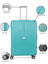 Load image into Gallery viewer, Unisex Hard Turquoise Large Trolley Bag