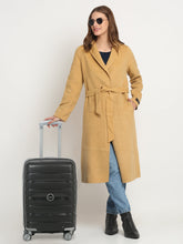 Load image into Gallery viewer, Teakwood Leather Unisex Black Textured Hard-Sided Cabin Trolley Bag