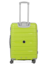 Load image into Gallery viewer, Teakwood Leather Unisex Green Textured Hard-Sided Trolley Bag