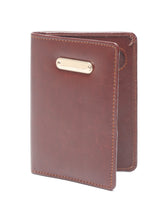 Load image into Gallery viewer, Men Black Leather Two Fold Wallet