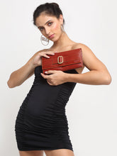 Load image into Gallery viewer, Teakwood Genuine Leather Red Color Wallet