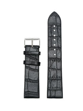 Load image into Gallery viewer, Teakwood black croco texture leather 22 MM watch strap