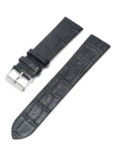 Load image into Gallery viewer, Teakwood black croco texture leather 22 MM watch strap