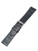 Load image into Gallery viewer, Teakwood black croco texture leather 22 MM watch strap