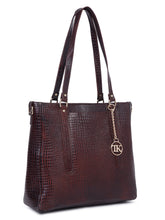 Load image into Gallery viewer, Teakwood Leathers Solid Structured Women Leather Handheld Bag