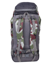 Load image into Gallery viewer, Unisex Grey & Green Camouflage Large Rucksack- 75 L