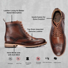 Load image into Gallery viewer, Teakwood Genuine Leather Mens Boots- Clearance sale