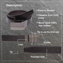 Load image into Gallery viewer, Teakwood Men Genuine Leather Black & Brown Solid Reversible Belt