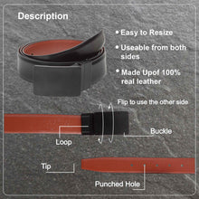 Load image into Gallery viewer, Teakwood Men Genuine Leather Black & Brown Solid Reversible Belt