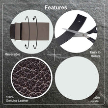Load image into Gallery viewer, Teakwood Men Genuine Leather Black & Brown Solid Reversible Belt