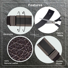 Load image into Gallery viewer, Teakwood Men Genuine Leather Black & Brown Solid Reversible Belt