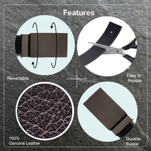 Load image into Gallery viewer, Teakwood Men Genuine Leather Black & Brown Solid Reversible Belt