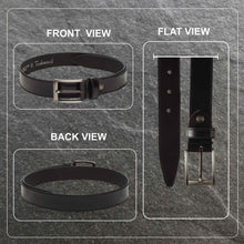 Load image into Gallery viewer, Teakwood Men Black Genuine Leather Belt - Clearance sale