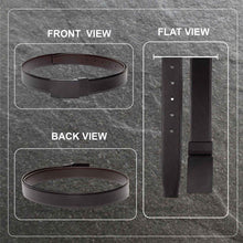 Load image into Gallery viewer, Teakwood Men Genuine Leather Black & Brown Solid Reversible Belt