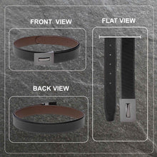 Load image into Gallery viewer, Teakwood Men Genuine Leather Black & Brown Solid Belt
