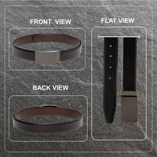 Load image into Gallery viewer, Teakwood Men Genuine Leather Black & Brown Solid Reversible Belt