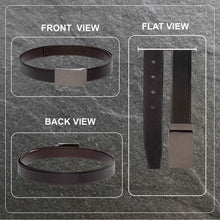 Load image into Gallery viewer, Teakwood Men Genuine Leather Black & Brown Solid Reversible Belt
