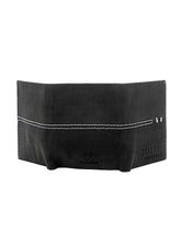 Load image into Gallery viewer, Teakwood Genuine Leather Black Colour Tri-Fold Wallet