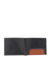 Load image into Gallery viewer, Teakwood Leathers Men Black Solid Two Fold Leather Wallet