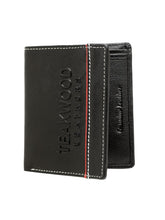Load image into Gallery viewer, Teakwood Genuine Leather Wallet - Black