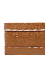 Load image into Gallery viewer, Teakwood Genuine Leather Wallet - Tan