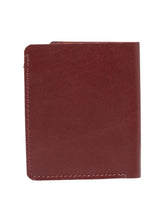 Load image into Gallery viewer, Teakwood Men Genuine Leather Maroon Bi fold Wallets