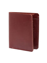 Load image into Gallery viewer, Teakwood Men Genuine Leather Maroon Bi fold Wallets