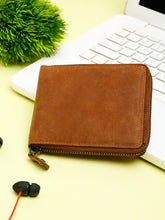 Load image into Gallery viewer, Teakwood Genuine Leather Tan Color Wallet