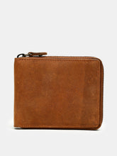 Load image into Gallery viewer, Teakwood Genuine Leather Tan Color Wallet