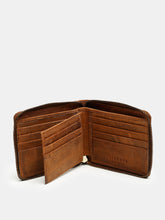 Load image into Gallery viewer, Teakwood Genuine Leather Tan Color Wallet