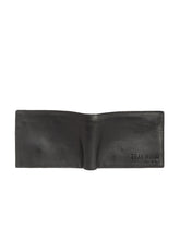 Load image into Gallery viewer, Teakwood Genuine Leather Black Wallet