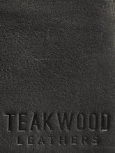 Load image into Gallery viewer, Teakwood Genuine Leather Black Wallet