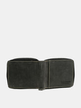 Load image into Gallery viewer, Teakwood Genuine Leather Black Wallet