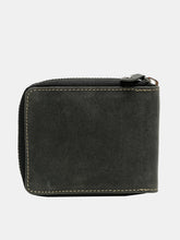 Load image into Gallery viewer, Teakwood Genuine Leather Black Wallet