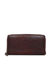 Load image into Gallery viewer, Teakwood Genuine Leather Women Wallet - Brown